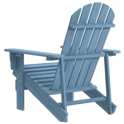 Chaise de jardin Adirondack bois de sapin massif bleu 569899569899