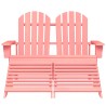 Chaise de jardin Adirondack 2 places et pouf sapin rose 569901569901