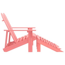 Chaise de jardin Adirondack 2 places et pouf sapin rose 569901569901