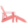 Chaise de jardin Adirondack 2 places et pouf sapin rose 569901569901