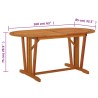 Table de jardin 160x85x75 cm Bois d'eucalyptus solide 569902569902
