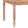 Banc Batavia 120 cm Huilé en blanc Bois de teck solide 569903569903