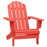 Chaise de jardin Adirondack bois de sapin massif rouge 569907569907