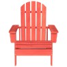 Chaise de jardin Adirondack bois de sapin massif rouge 569907569907