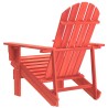 Chaise de jardin Adirondack bois de sapin massif rouge 569907569907
