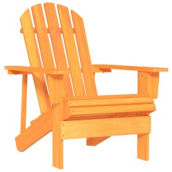 Chaise de jardin Adirondack bois de sapin massif orange 569908569908