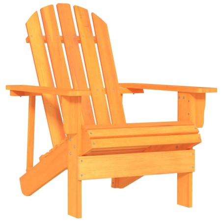 Chaise de jardin Adirondack bois de sapin massif orange 569908569908