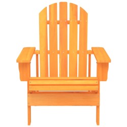 Chaise de jardin Adirondack bois de sapin massif orange 569908569908