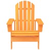 Chaise de jardin Adirondack bois de sapin massif orange 569908569908