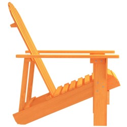 Chaise de jardin Adirondack bois de sapin massif orange 569908569908