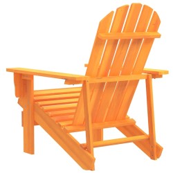Chaise de jardin Adirondack bois de sapin massif orange 569908569908