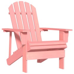 Chaise de jardin Adirondack Bois de sapin massif Rose 569909569909