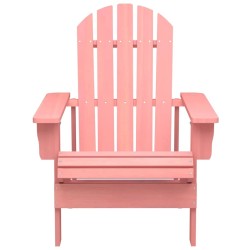 Chaise de jardin Adirondack Bois de sapin massif Rose 569909569909