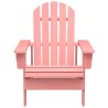Chaise de jardin Adirondack Bois de sapin massif Rose 569909569909
