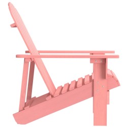 Chaise de jardin Adirondack Bois de sapin massif Rose 569909569909