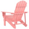 Chaise de jardin Adirondack Bois de sapin massif Rose 569909569909