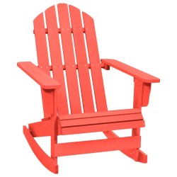 Chaise à bascule de jardin Adirondack bois de sapin rouge 569910569910