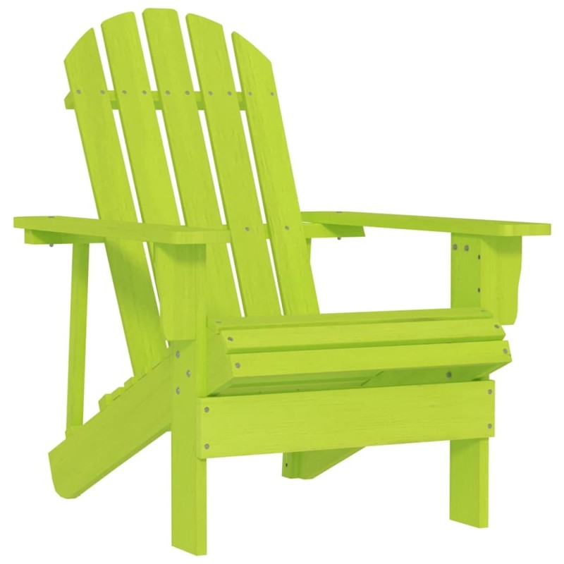 Chaise de jardin Adirondack bois de sapin massif vert 569911569911