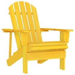 Chaise de jardin Adirondack bois de sapin massif jaune 569912569912