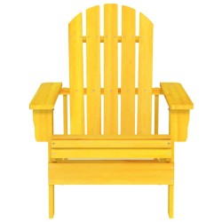 Chaise de jardin Adirondack bois de sapin massif jaune 569912569912