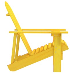 Chaise de jardin Adirondack bois de sapin massif jaune 569912569912