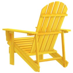 Chaise de jardin Adirondack bois de sapin massif jaune 569912569912