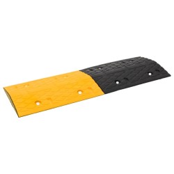 Ralentisseurs 2 pcs Jaune et noir 97x32,5x4 cm Caoutchouc 569941569941