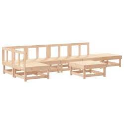 Salon de jardin 7 pcs Bois de pin massif 569947569947