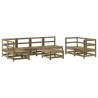 Salon de jardin 8 pcs bois de pin imprégné  569949569949