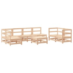 Salon de jardin 8 pcs Bois de pin massif 569950569950