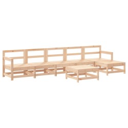 Salon de jardin 7 pcs Bois de pin massif 569952569952