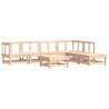 Salon de jardin 7 pcs Bois de pin massif 569953569953