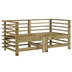 Salon de jardin 7 pcs bois de pin imprégné 569955569955