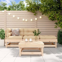Salon de jardin 4 pcs bois massif de pin 569963569963