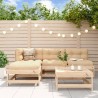 Salon de jardin 5 pcs bois massif de pin 569964569964