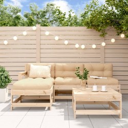 Salon de jardin 5 pcs bois massif de pin 569968569968