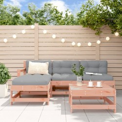 Salon de jardin 5 pcs avec coussins bois massif douglas 569973569973
