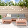 Salon de jardin 5 pcs avec coussins bois massif douglas 569973569973