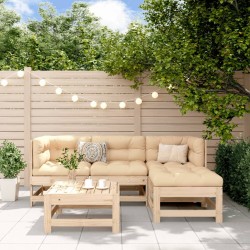 Salon de jardin 5 pcs bois massif de pin 569981569981