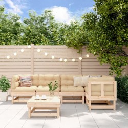 Salon de jardin 6 pcs Bois de pin massif 569989569989