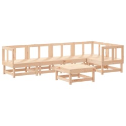 Salon de jardin 6 pcs Bois de pin massif 569989569989