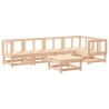 Salon de jardin 6 pcs Bois de pin massif 569989569989
