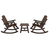 Ensemble de salon de jardin 3 pcs bois massif d'épicéa 569996569996