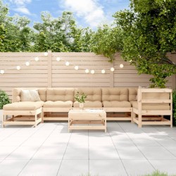 Salon de jardin 8 pcs Bois de pin massif 569997569997