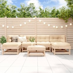 Salon de jardin 7 pcs Bois de pin massif 570008570008