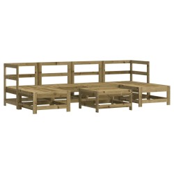 Salon de jardin 7 pcs bois de pin imprégné 570011570011
