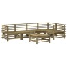 Salon de jardin 6 pcs avec coussins bois de pin imprégné 570014570014