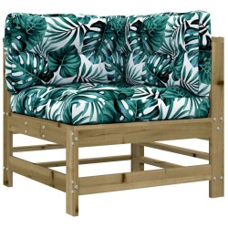 Salon de jardin 6 pcs avec coussins bois de pin imprégné 570014570014