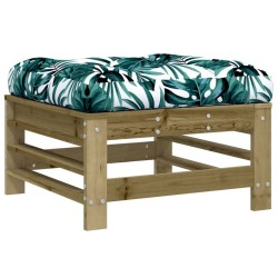 Salon de jardin 6 pcs avec coussins bois de pin imprégné 570014570014