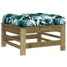 Salon de jardin 6 pcs avec coussins bois de pin imprégné 570014570014